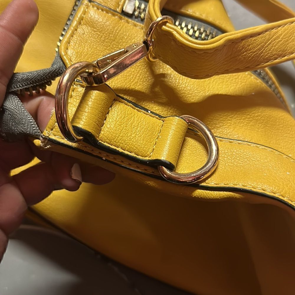 Mustard Yellow Melie Bianco Leather Hobo Bag - Picture 5 of 7